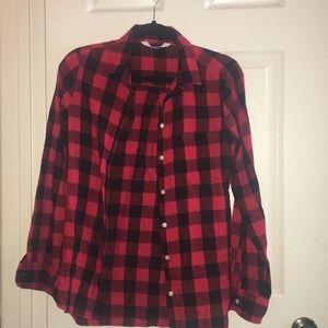 Red and Black checkered flannel